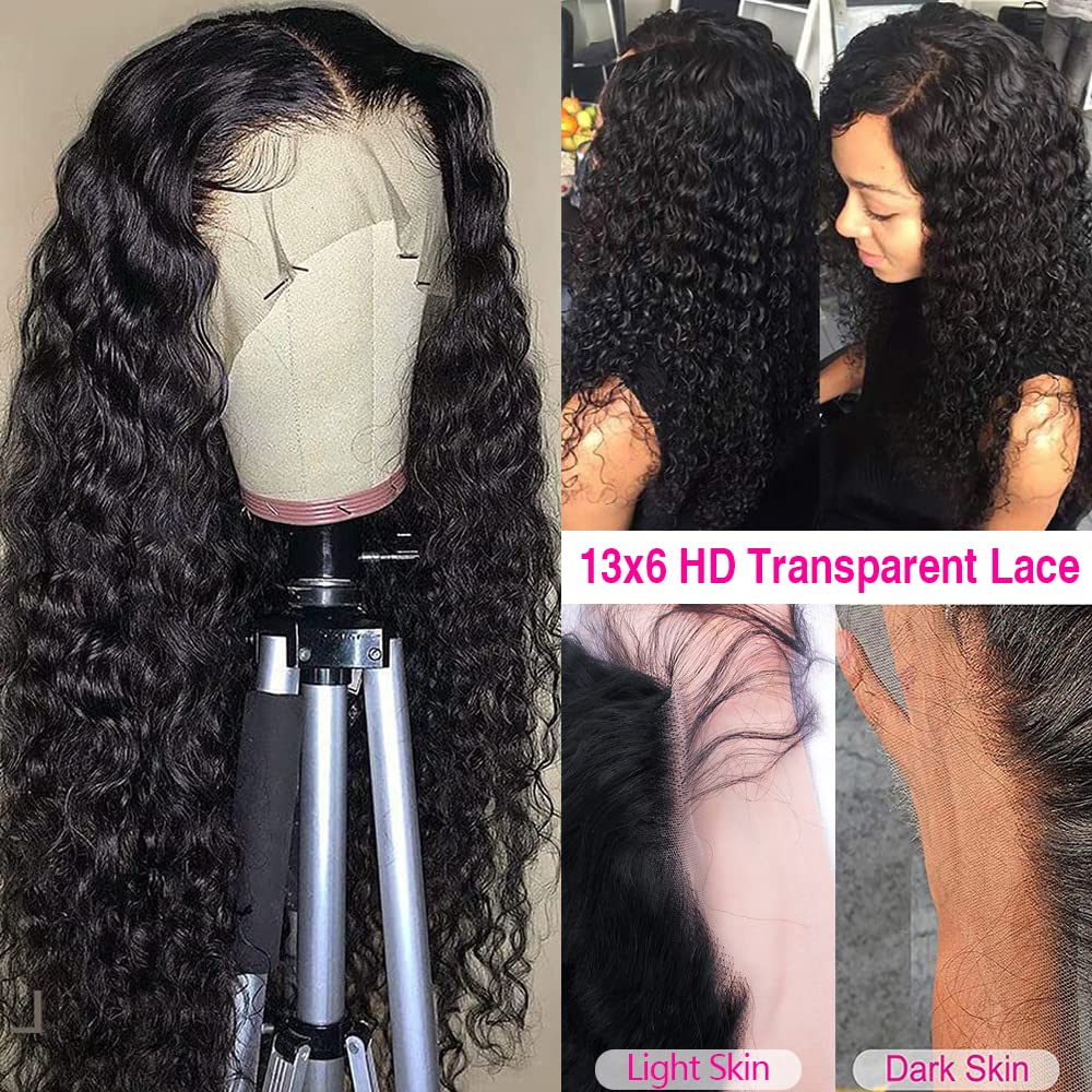 CHEETAHBEAUTY 30" deep wave 13x6 HD lace wig, 250% density, pre-plucked, baby hair, Brazilian 10A.