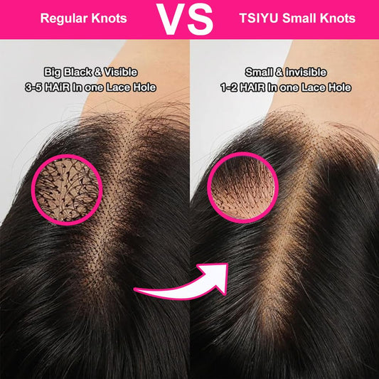 Tsiyu 30" 13x6 lace front wig, deep wave, 180% density, HD transparent lace, glueless, baby hair.