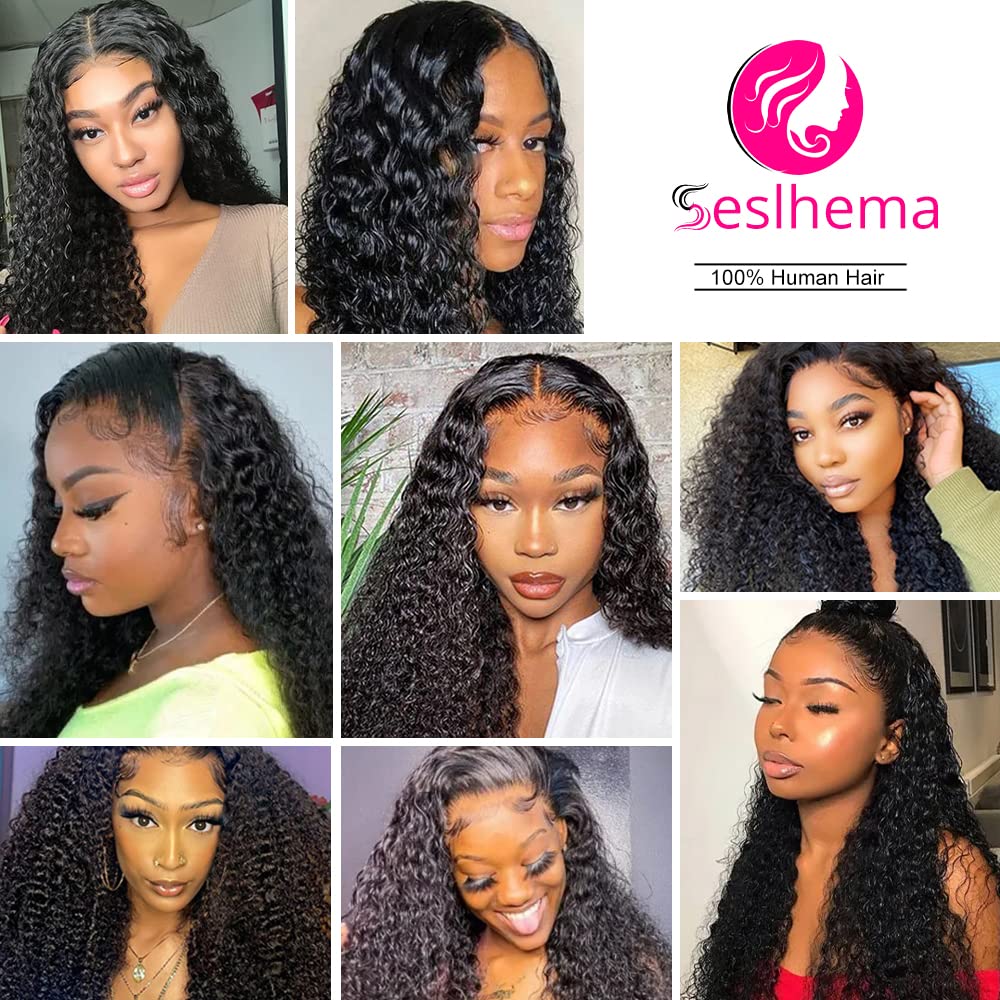 Ghotool 30" deep curly 13x6 HD lace wig, 250% density, pre-plucked, transparent lace.