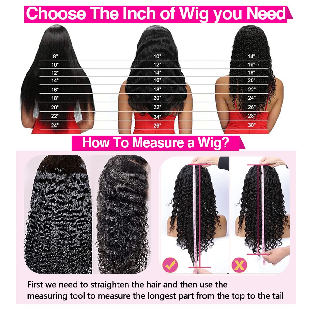 CHEETAHBEAUTY 30" deep wave 13x6 HD lace wig, 250% density, pre-plucked, baby hair, Brazilian 10A.