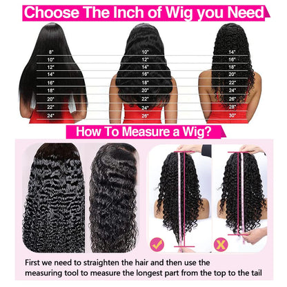 CHEETAHBEAUTY 30" deep wave 13x6 HD lace wig, 250% density, pre-plucked, baby hair, Brazilian 10A.