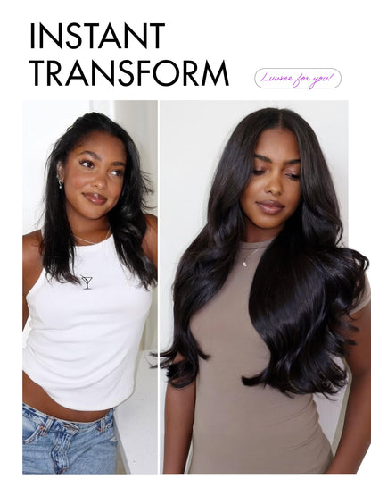 LUVME HAIR 24" glueless 7x6 HD lace wig, 200% density, loose body wave, pre-cut lace.